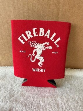 Fireball Whisky Red Devil Can Cooler Koozie - NEW